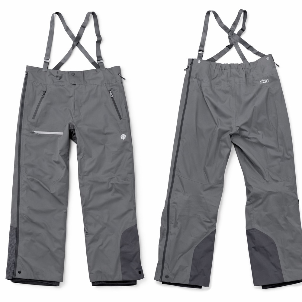 Men's Stio Environ Bib Gray Size XL